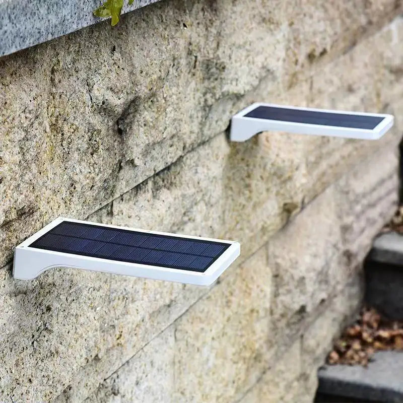 36/48 LED Solar Power Light, Auto-adjusts brightness based on motion or ambient light, switching between low and high settings.