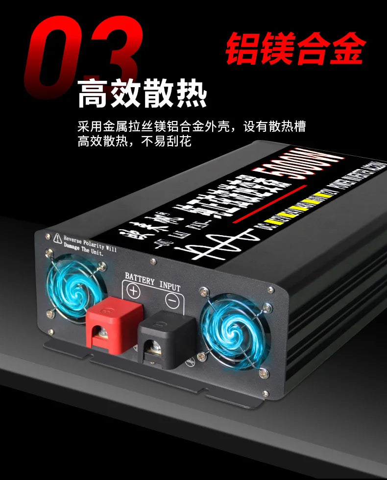 Solar Inverter: Pure Sine Wave Technology, Remote Control, Adjustable Voltage (220V)