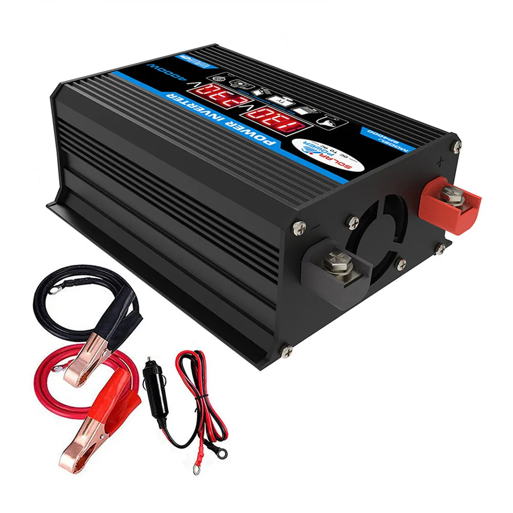 4000W Peak Solar Car Power Inverter, Please note that due to monitor variations, the actual color may differ slightly from the picture.