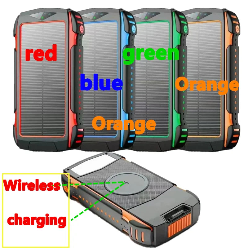 Wireless charging case for Huawei, Oppo, Xiaomi, and Vivo phones featuring red, green, and blue printing.