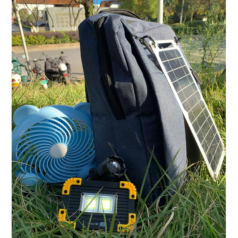 20W Portable Solar Panel, Compact solar charger for power banks, DIY cells, and batteries via USB, ideal for outdoor adventures.