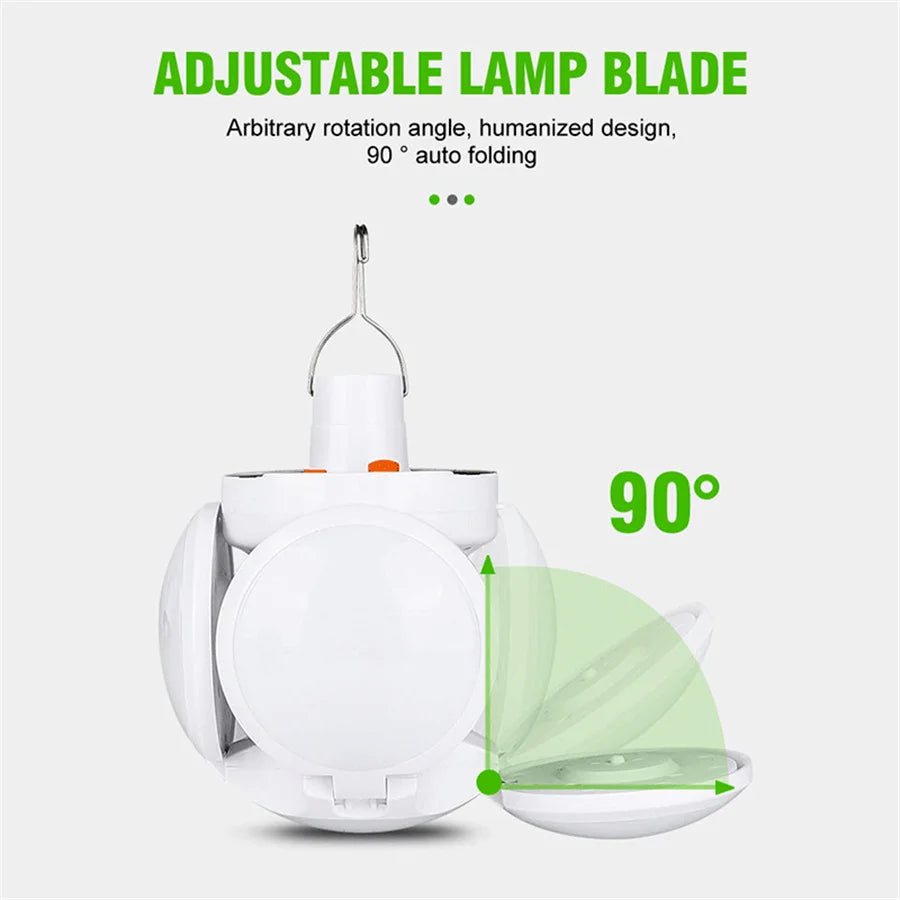 Humanized lamp blade with adjustable angle and automatic folding to 90 degrees.
