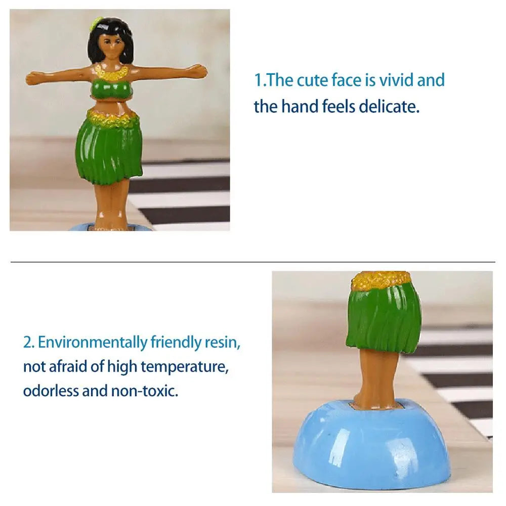 Solar Dancing GirlShaking Head Toy, Solar-powered dancing girl toy that swings and moves to music, great for kids and perfect for dropshipping.