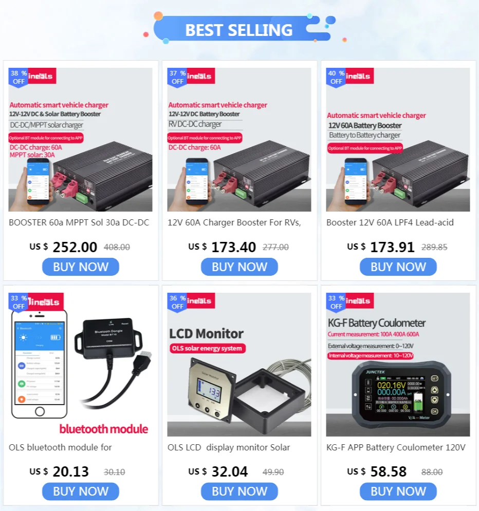 30A MPPT Controller, Smart solar charger for dual battery systems with Bluetooth APP and LCD display.