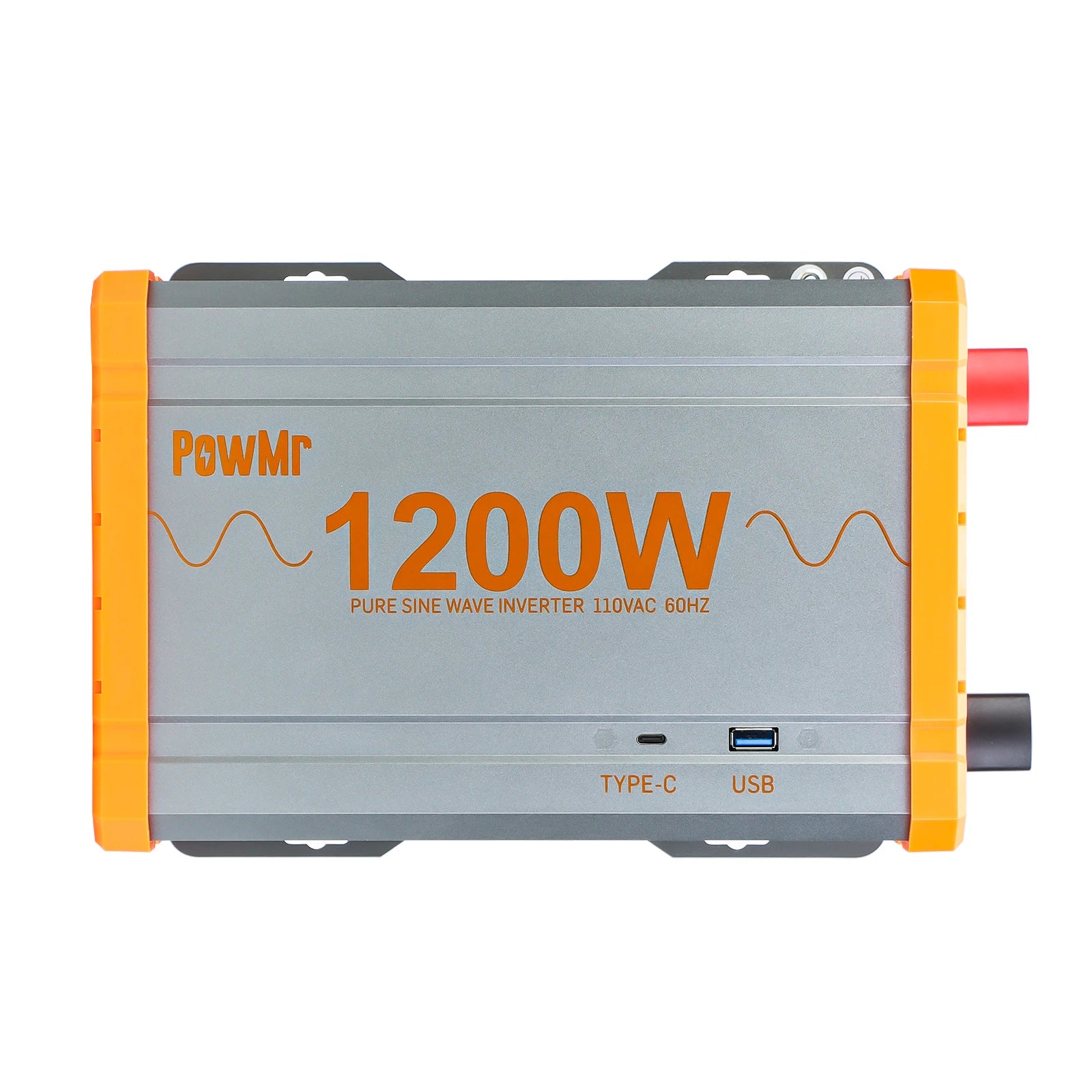 1200W 2000W Pure Sine Wave Solar Inverter, Powerful inverter with pure sine wave, Type-C port, and dual AC outlets for versatile charging on-the-go.