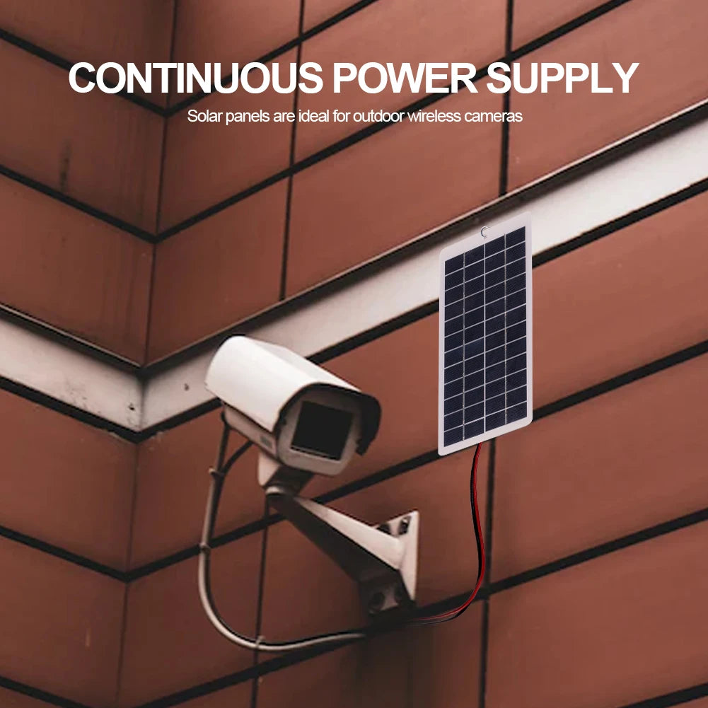 Solar panels provide reliable power for outdoor wireless cameras, ensuring continuous supply.