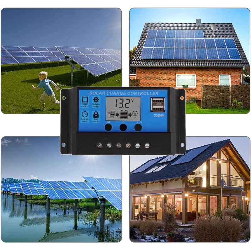 600W/300W Solar Panel, Solar controller charges 32V lead-acid batteries for cars, yachts, and boats.