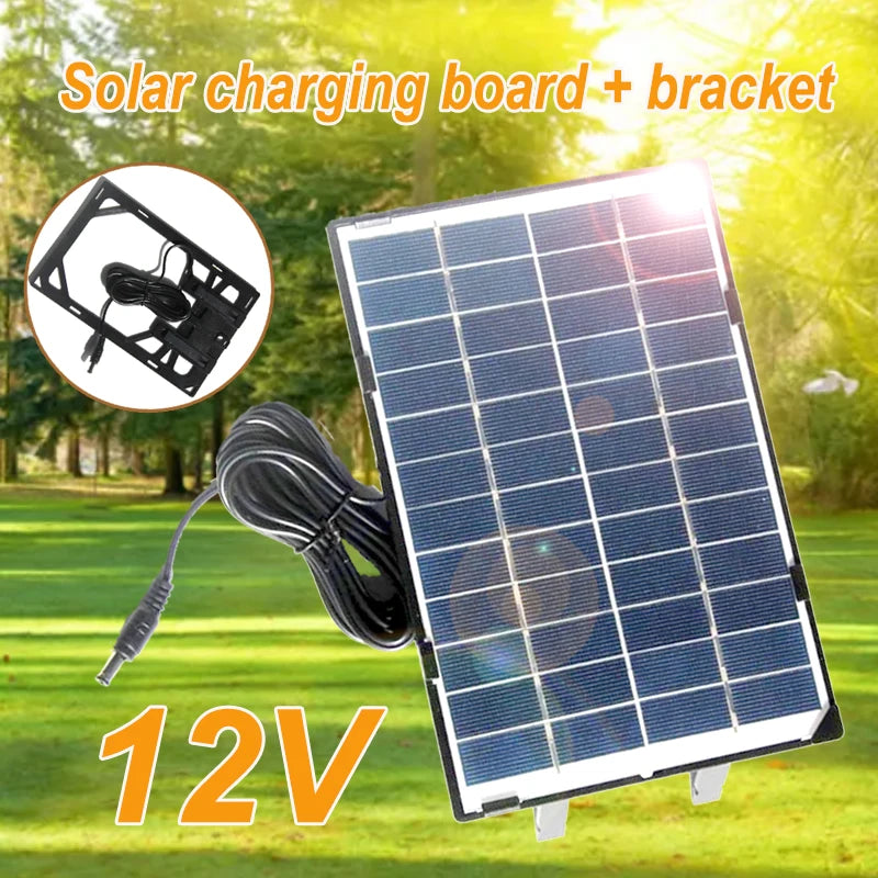 30W Portable Solar Panel, Portable solar charger with bracket, outputs 12V DC power