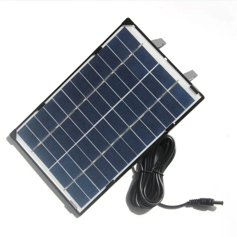 30W Portable Solar Panel, Portable solar panel kit for outdoor use: 210x135mm, 30W, suitable for camera security, yard lamps, and street lights.