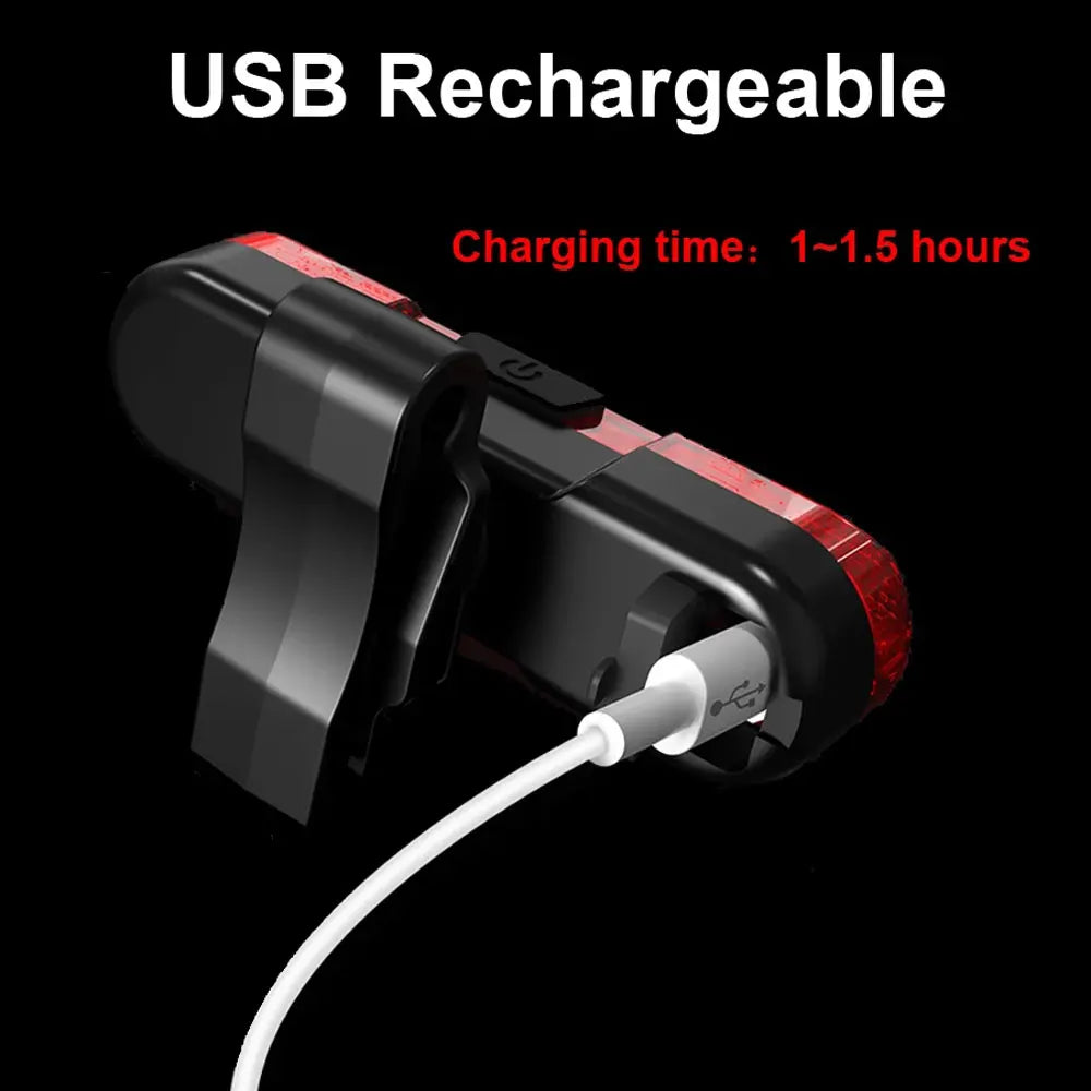 NEWBOLER EOS640 Bicycle Light, Quickly recharge via USB in 1-1.5 hours for convenient cycling companionship.