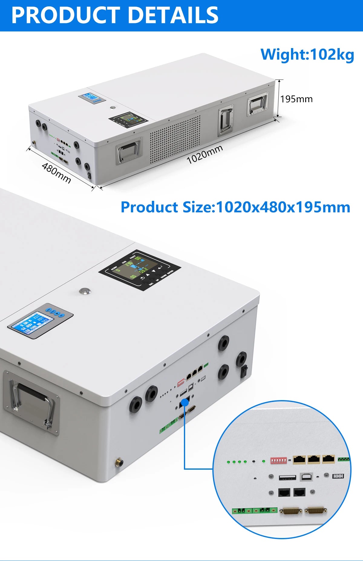 48V Powerwall LiFePO4 51.2V 100Ah 200Ah Battery,