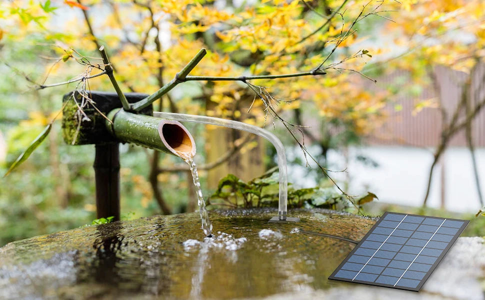 2.5W Solar Fountain, Bring life to your bird bath or pond with this solar-powered pump!