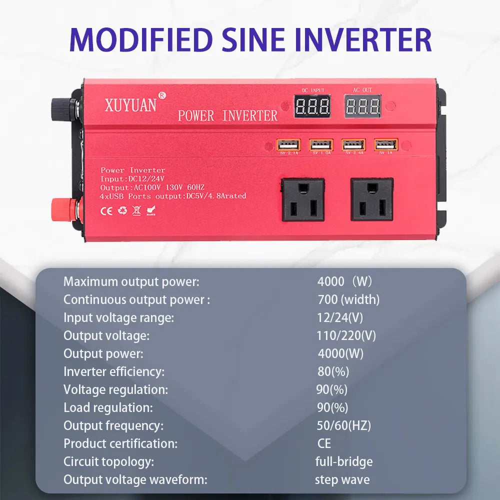 110/220V 4000W Car Inverter, 110/220V 4000W Car In