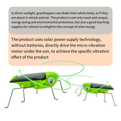 Solar Grasshopper Toy - Puzzle Children Selected Gift Simulation Insect Gift Boys And Girls Science Education Funny Moving Toy Kid