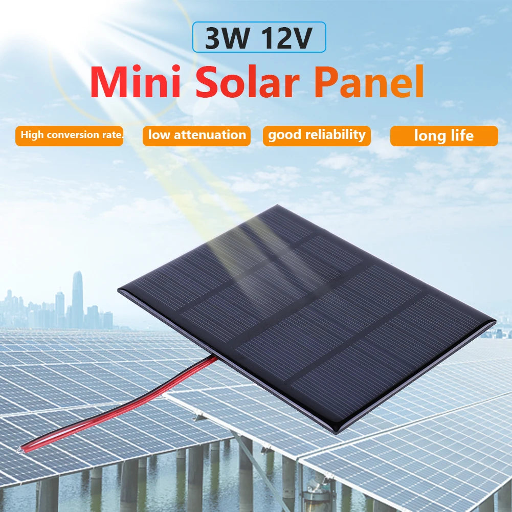 1/2Pcs Mini Solar Panel 3/