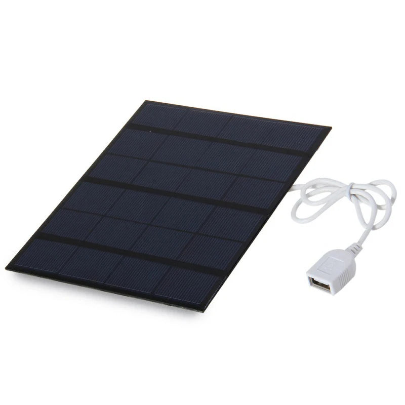 20W Portable Solar Panel, Solar-powered generator charges batteries and power banks via USB port for outdoor travel and adventure.