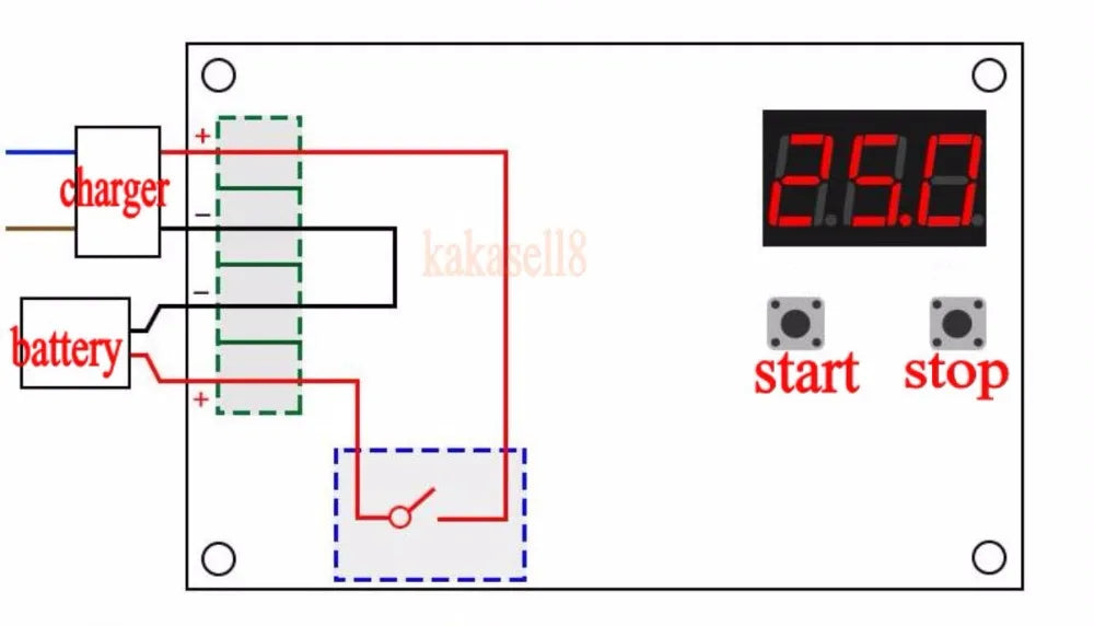 6-60v lead-acid Battery Charging Controller, Multi-voltage charger for lead-acid batteries, suitable for solar panels and car batteries.