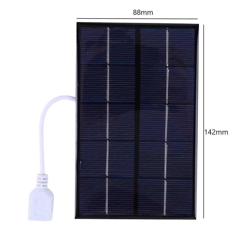 1pc USB Solar Panel, Waterproof and durable, suitable for various harsh weather conditions.