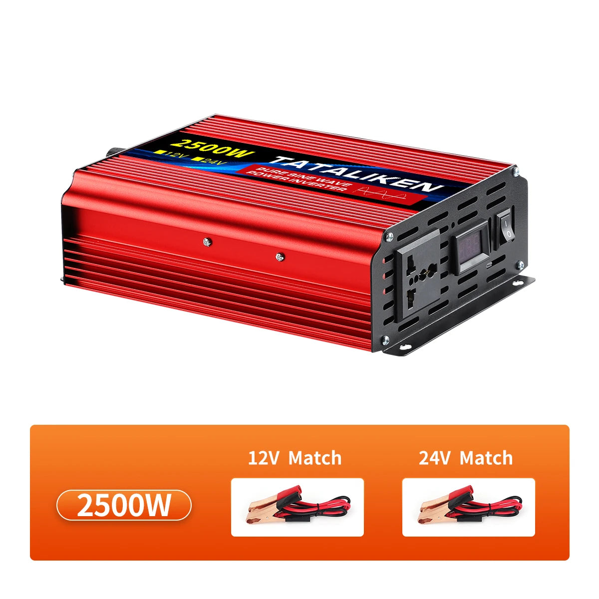 Pure Sine Wave Inverter, TATALIKEN Inverter Specifications: DC/AC, single output, various powers and frequencies