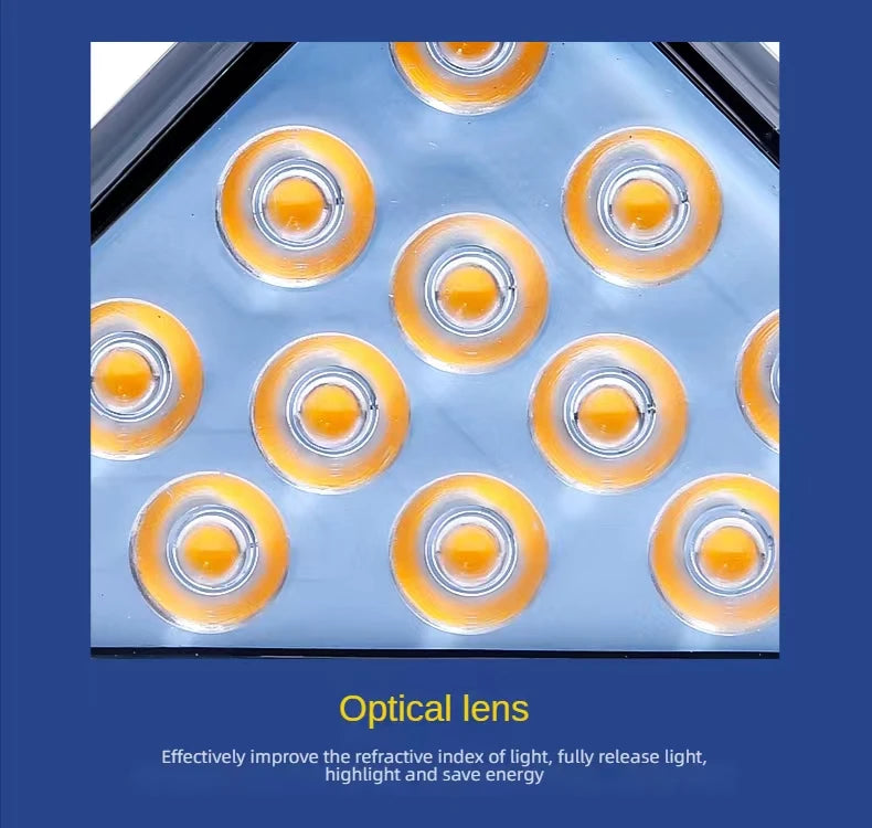 LED Outdoor Solar Anti-theft Stair Light, Advanced optical lens design optimizes light refraction, boosting brightness with low power usage.