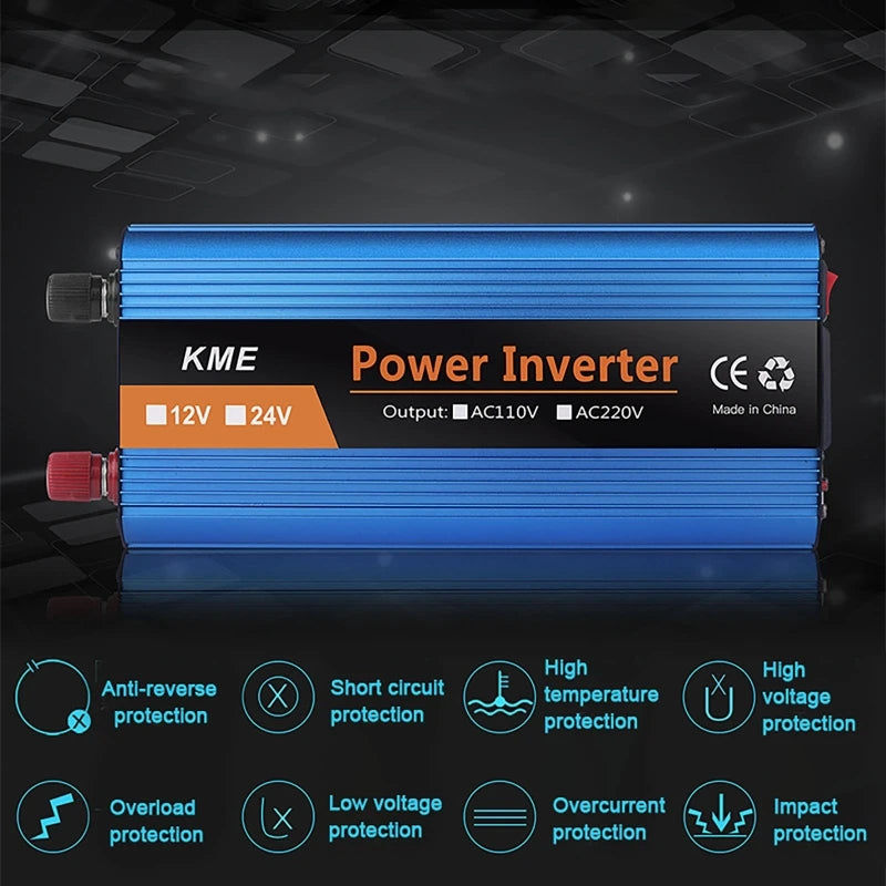 Advanced power inverter with multiple protections for safe and reliable operation.