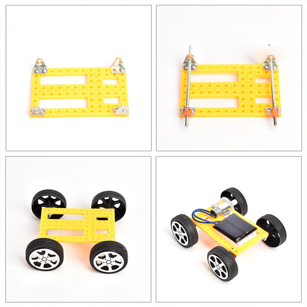 DIY Mini Solar Powered Toy Car For Kids - Solar Power Toy Assembled Energy Powered Car children's toys Kids Novelty Gift