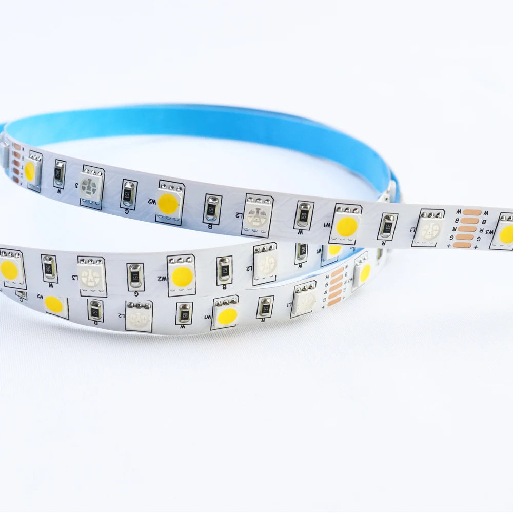 Smart LED strip with dimming and color options for voice-controlled smart home devices.