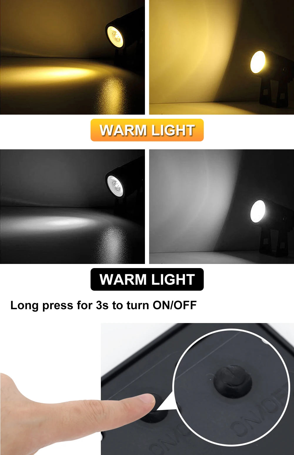 1 TO 4 RGB Outdoor Solar Landscape Light,