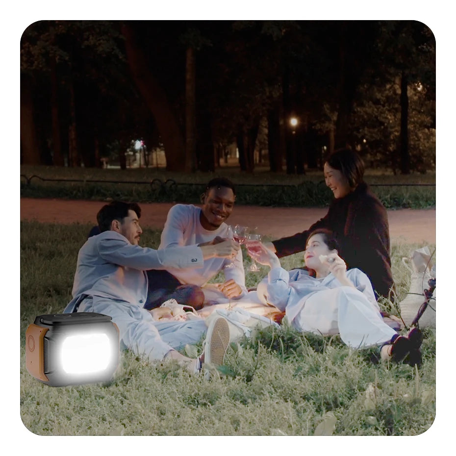 FF Flashfish A601 Solar Generator, Output specs: DC (3x), Car Port (1x), USB-C (5V-20V), USB-A (5V-12V), Wireless Charger (2*15W)