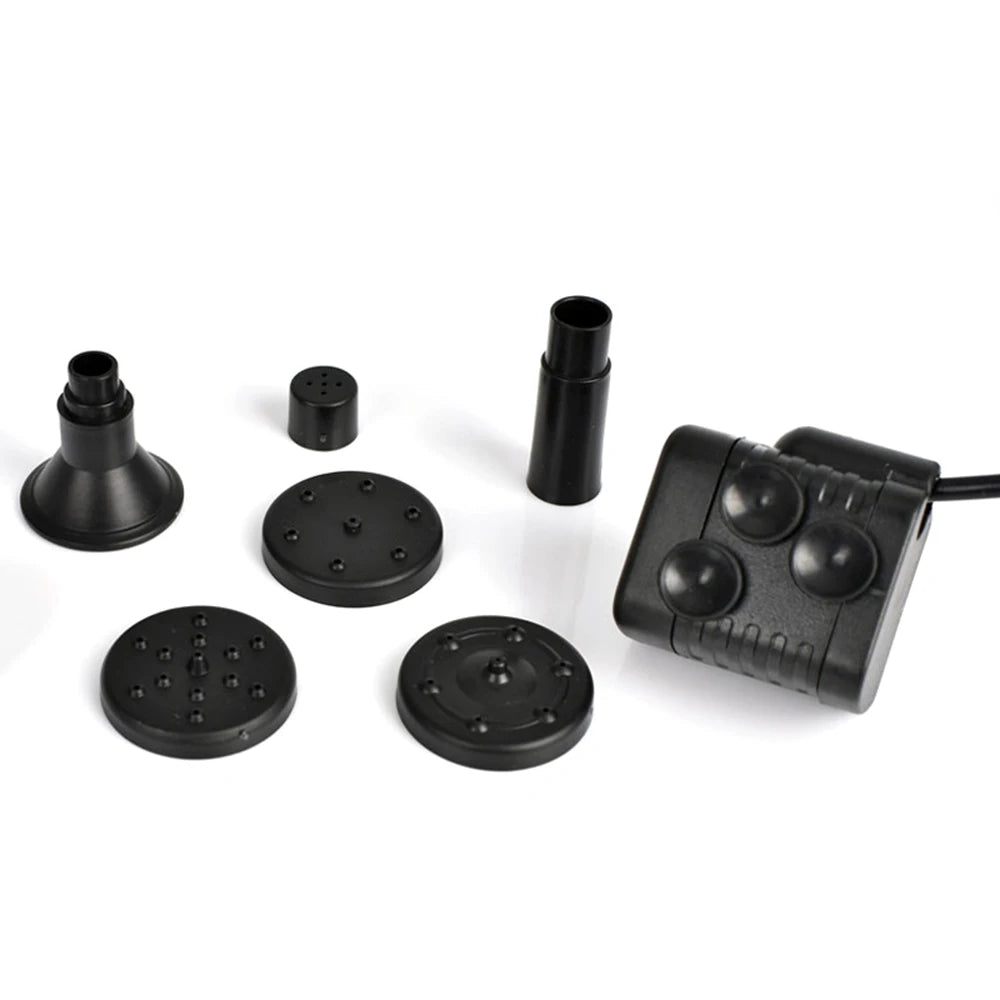 1.4W Mini Solar Fountain, Compact solar fountain pump kit for gardens, pools, and indoor/outdoor use, weighing 160g.
