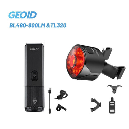 BL710 Bike Smart Front Light - USB Rechargeable Cycling Headlight IPx6 Waterproof LED Bicycle Flashlight Lamp