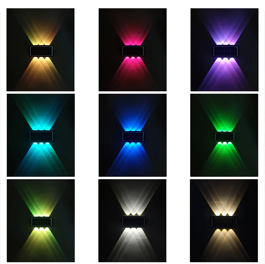 Decorative Solar Wall Light, Water-resistant and durable, this product withstands harsh weather conditions.