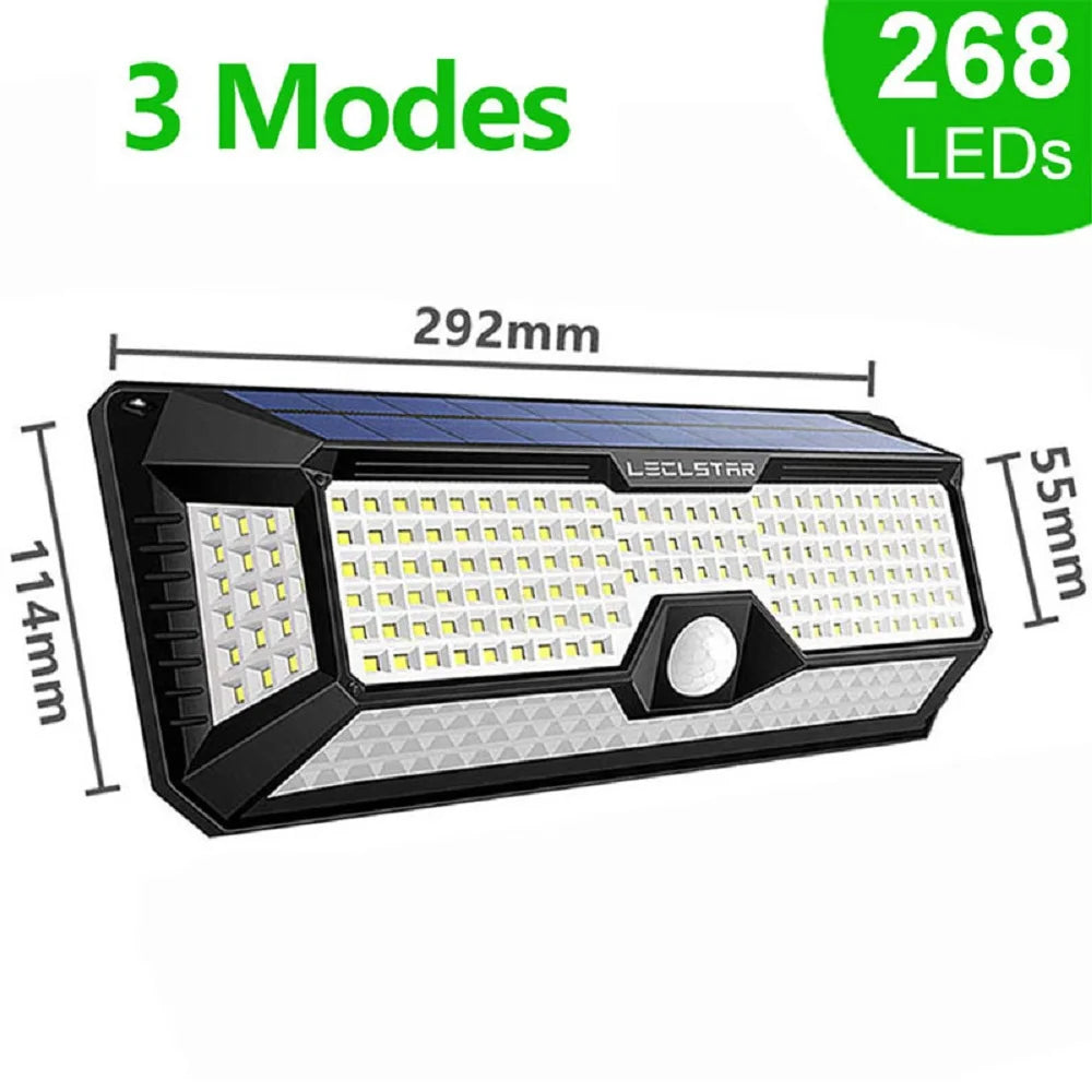 268 LED Reflector Solar Power Patio Light, 