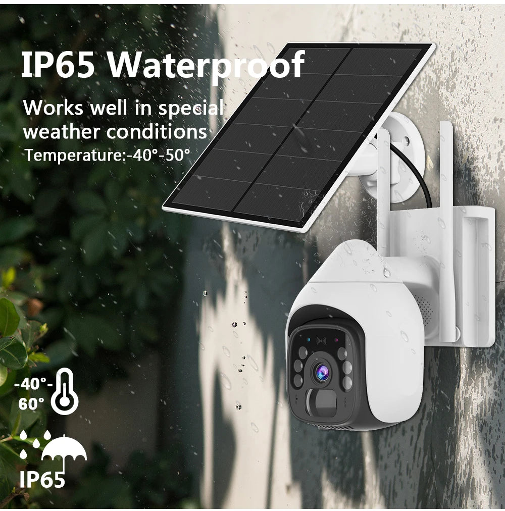 HFWVISION BS9 4G Ptz Camera, Reliable waterproof performance in extreme temperatures (-40°C to 60°C)