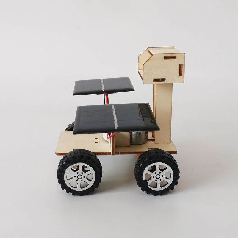 Étudiant Science et Technologie Petite Production Solaire Lune Mars Rover Robot - Bricolage Matériaux Faits À La Main Physique Jouet Tige Jouets