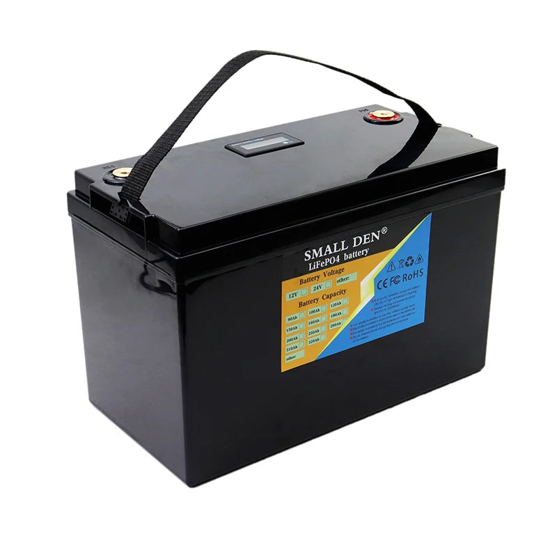 12V 160Ah 120Ah 100Ah 90Ah LiFePO4 battery, High-capacity lithium iron phosphate battery for RVs, golf carts, off-road vehicles, and off-grid power systems.
