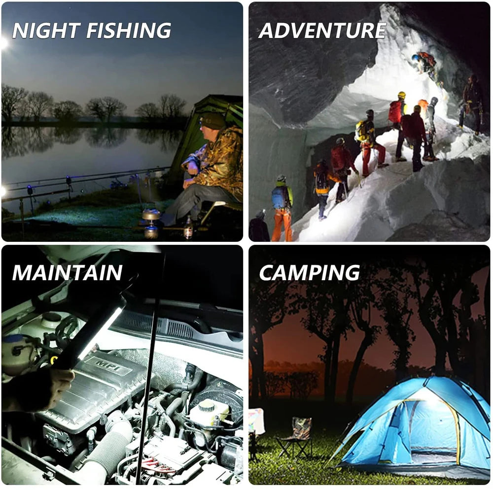 LED Flashlight, Perfect for night fishing, camping, or outdoor adventures with reliable LED lighting.