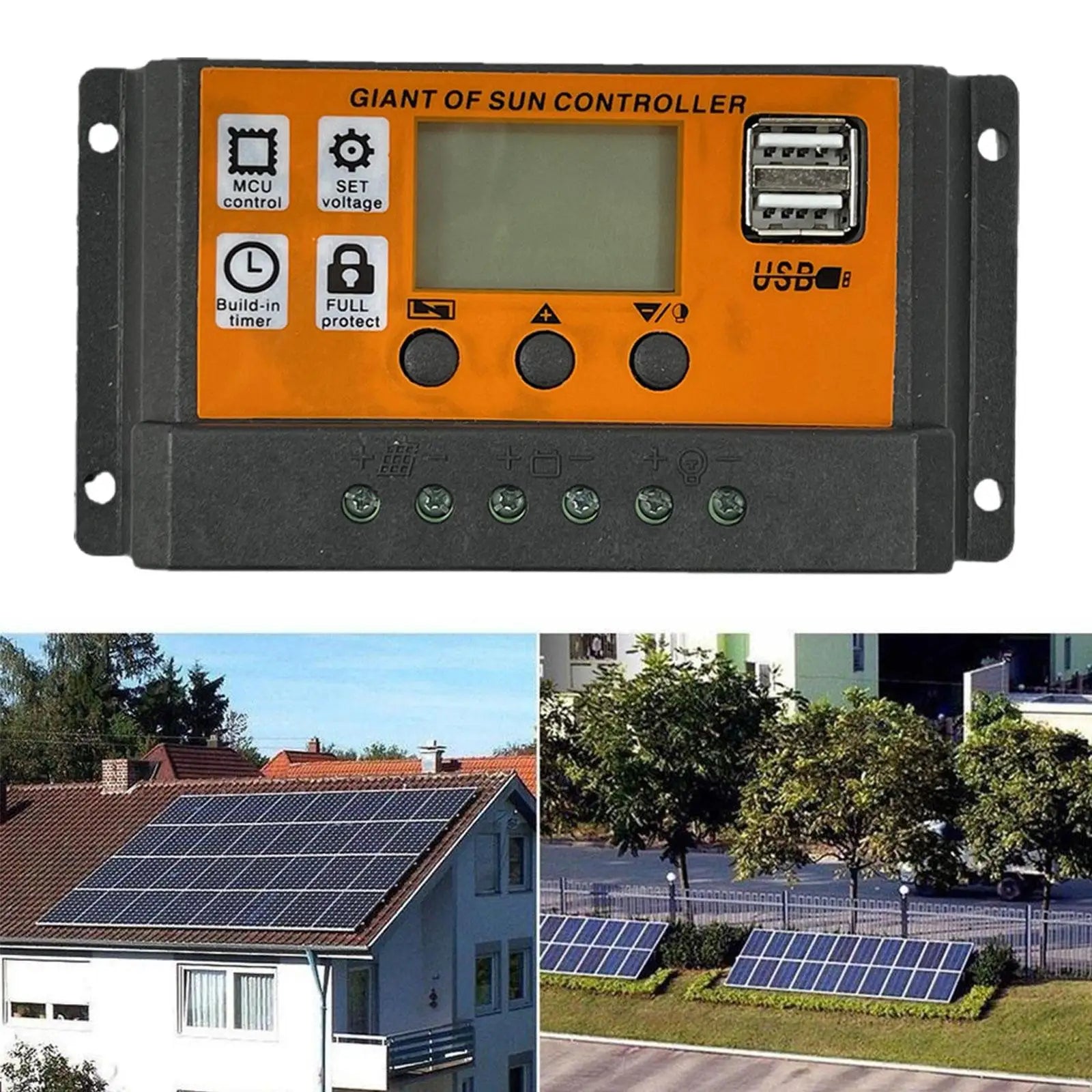 MPPT Solar Charge Controller, High-tech solar charger with timer and overcharge protection for safe, efficient energy harvesting.