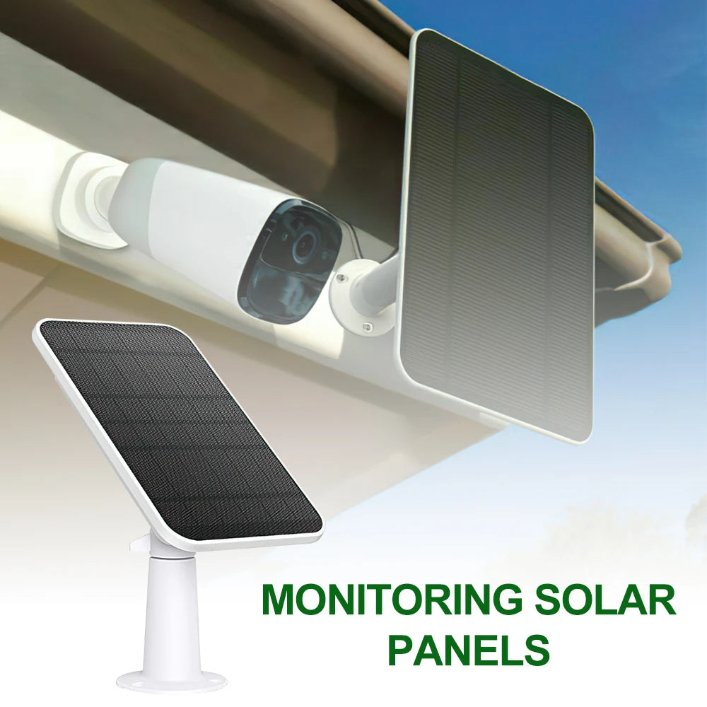 4W Solar Panel, Easy solar panel installation: Mount outside, connect to EufyCam via micro USB, with included accessories.