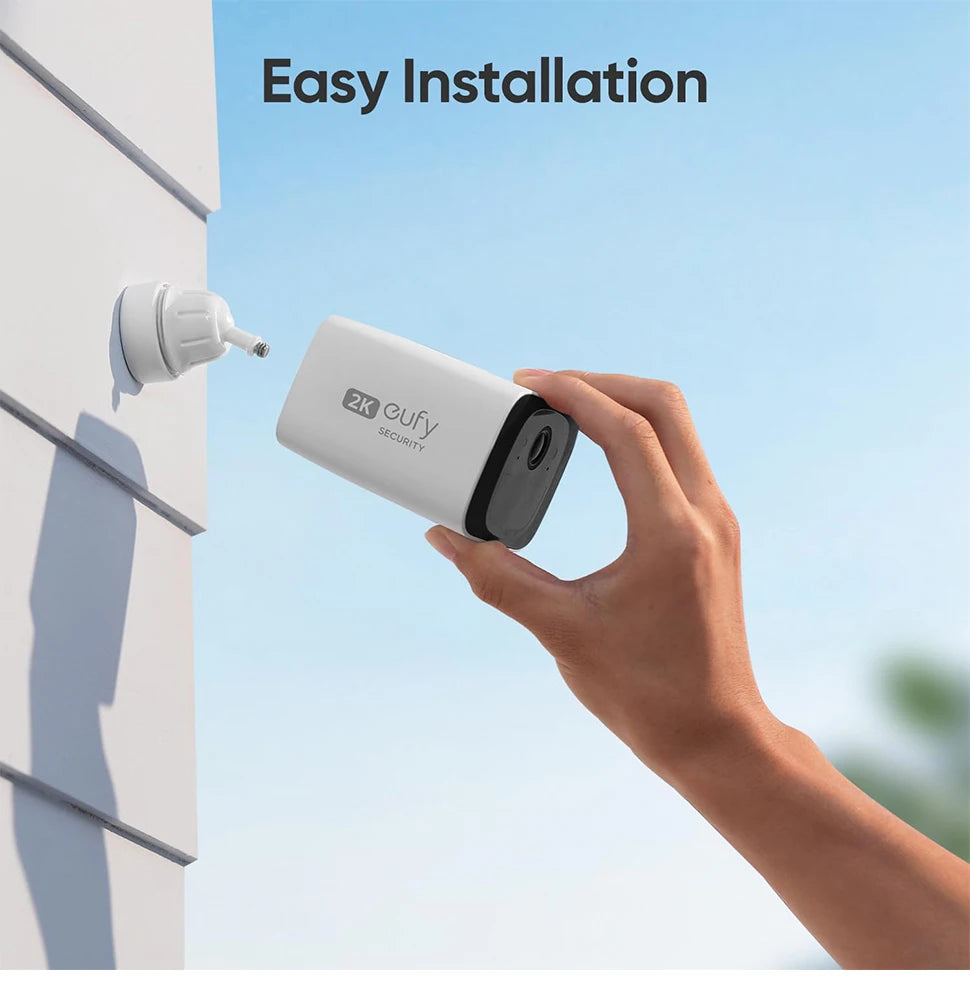 Eufy C210 SoloCam, Easy installation for Eufy Security cameras - no subscription fees required.