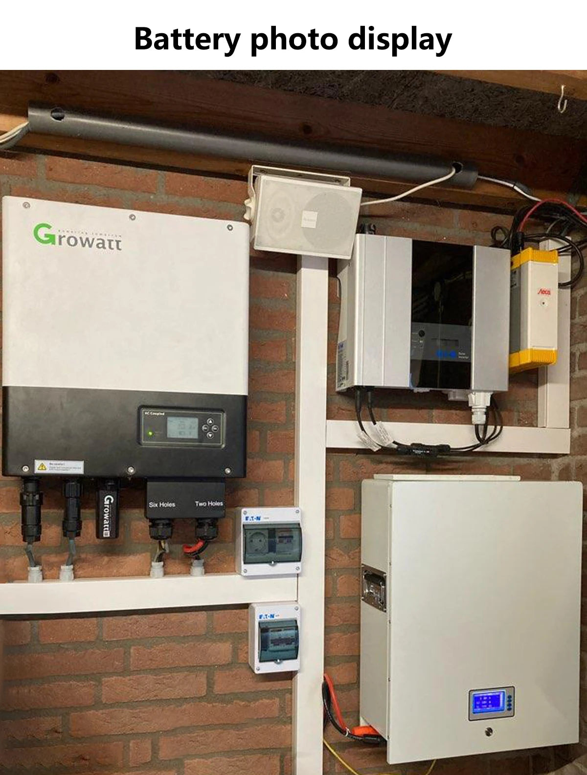 48V 200AH 10KW LiFePO4 Battery, Lithium solar battery for home storage with advanced features like 200A BMS and communication options.