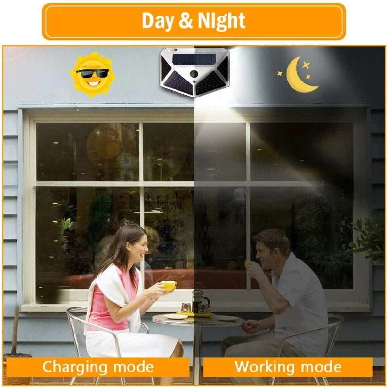 2/4/8/10PCS Solar Light, Automatic day/night charging with motion sensor-activated lighting for efficient energy use.