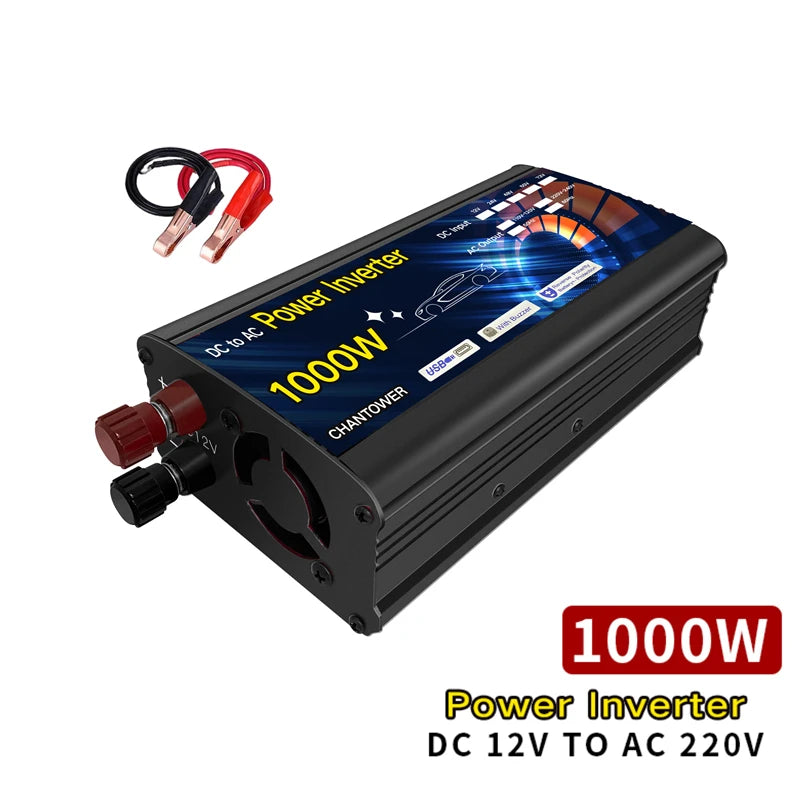 Solar Inverter, Converts DC power to AC, suitable for cars, with 2000W/3000W/4000W options.