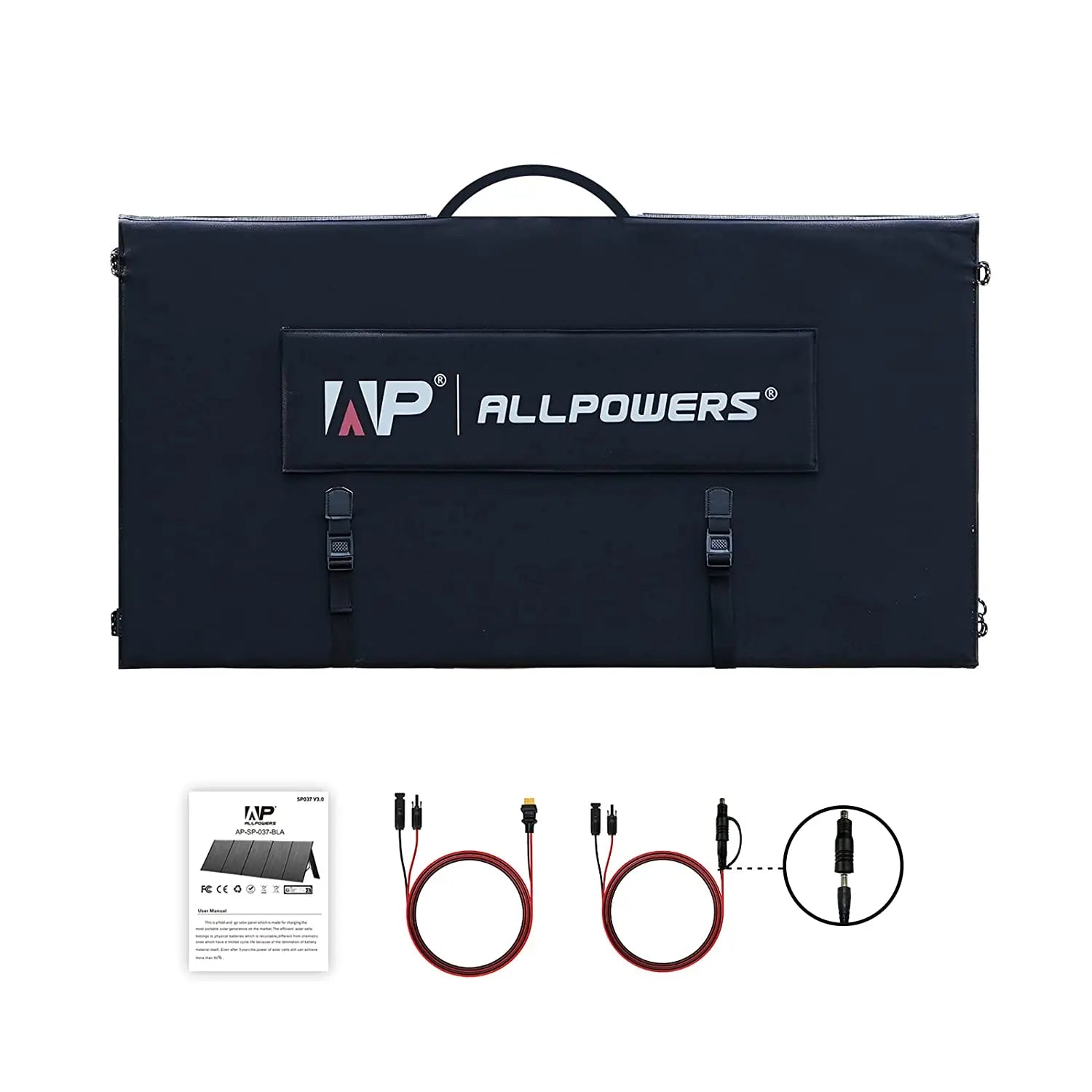 ALLPOWERS Foldable Solar Panel, Foldable solar panel with adjustable power output (400W-60W) for charging power stations or generators.