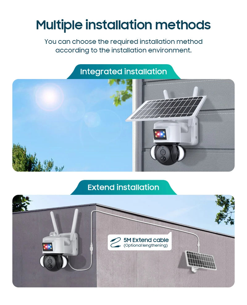 INQMEGA 5MP External Security Camera, Easy installation with flexible options: integrate, mount, or extend to suit your space.