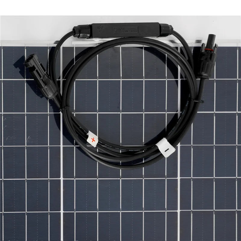 300W 600W Solar Panel, Solar Panel Kit for Vehicles and Camping, with Monocrystalline Cells and 300-600W Output.
