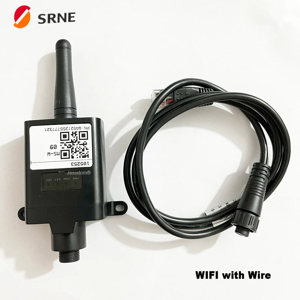 Off-grid hybrid inverter for solar charging with WiFi and wire connectivity.