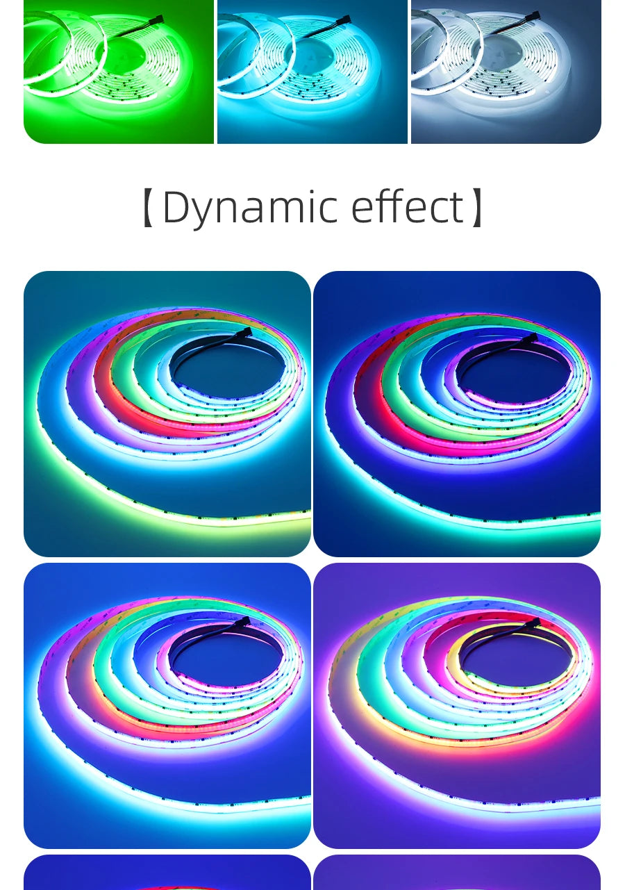 Addressable COB LED Strip Light, We offer custom OEM and ODM services for designing and producing unique products tailored to your specific needs.