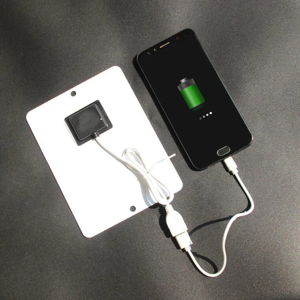 Portable solar charger for smartphones and devices, providing power on-the-go.