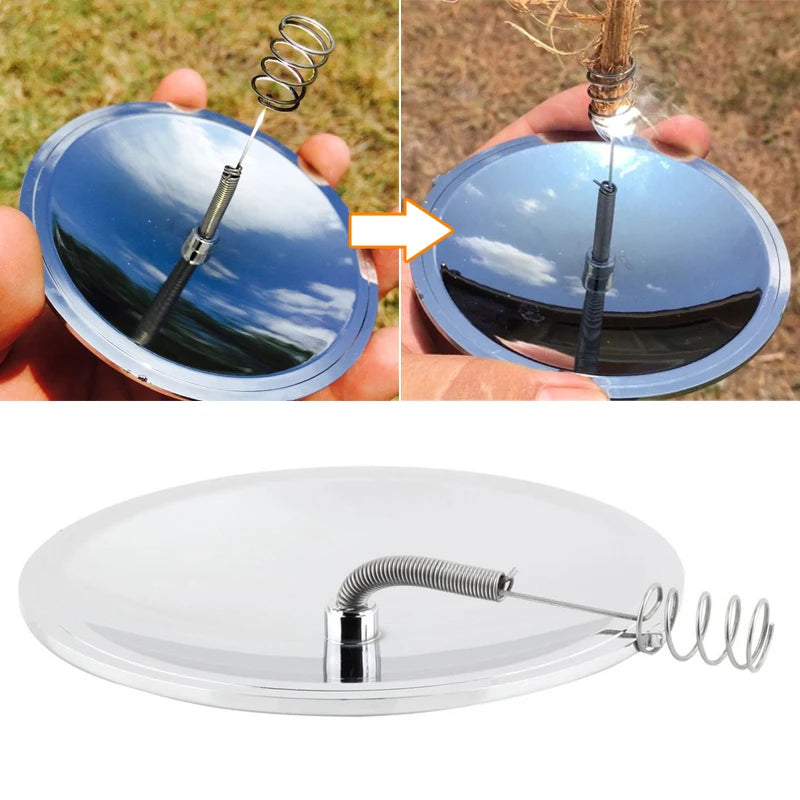 Portable solar-powered lighter for outdoor use, suitable for camping, hiking, and fishing.